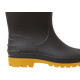 Bota Calformax Preta Solado Amarelo (Cano Medio)37/38 Cmp509 S/F