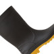 Bota Calformax Preta Solado Amarelo (Cano Medio)39/40 Cmpa509 S/F