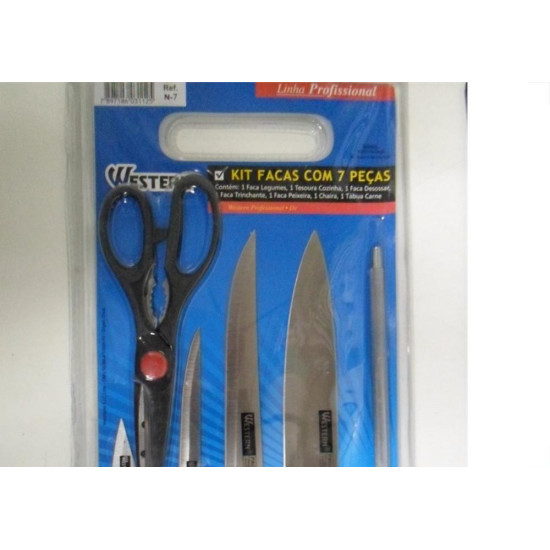 Kit Facas Western Com 7 Pecas N-7