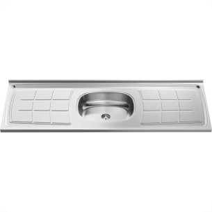 Pia Inox Ghel Plus 1,50M Para Cozinha 10.01.03403