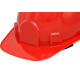 Capacete Com Carneira Prosafety Plastico Vermelho Wps0876