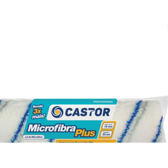 Rolo Microfibra Castor Plus 23Cm Sem Cabo 133