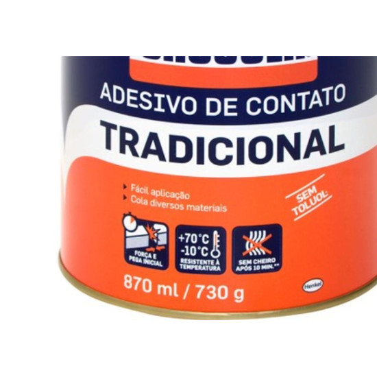 Cola Contato Cascola Tradicional Sem Toluol 730G 