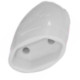 Pino Femea 2 Polos Daneva 20A Branco Dn1610 - Kit C/12 