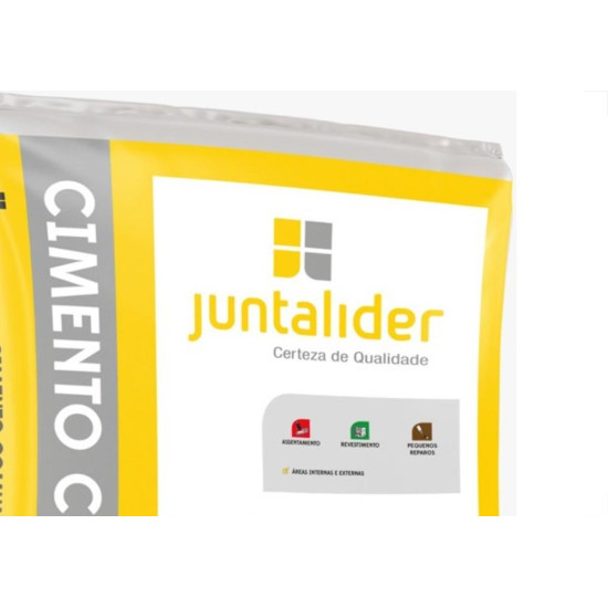 Cimento Comum Cinza Juntalider 5Kg 0101/ - Kit C/6 