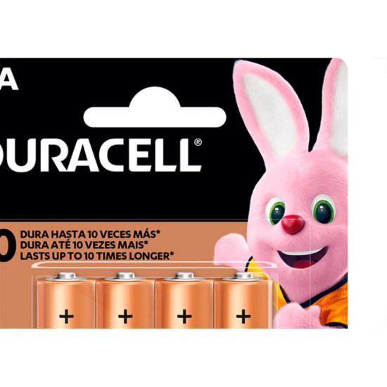 Pilha Duracell Alcalina Pequena Aa Cartela 4Pecas 