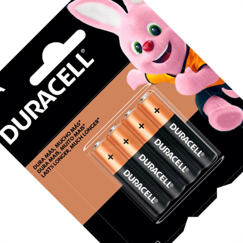 Pilha Duracell Alcalina Palito Aaa Cartela 4 Pecas 