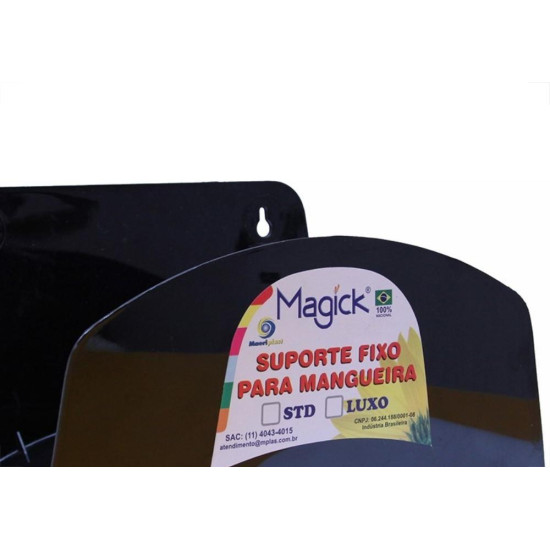 Suporte Mangueira Pvc Preto Magick Standard Sfs24P