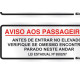 Placa Sinalizacao Aluminio 15X06 ''Aviso Elevador'' 2 Pecas 120Bk