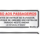 Placa Sinalizacao Aluminio 15X06 ''Aviso Elevador'' 2 Pecas 120Bk