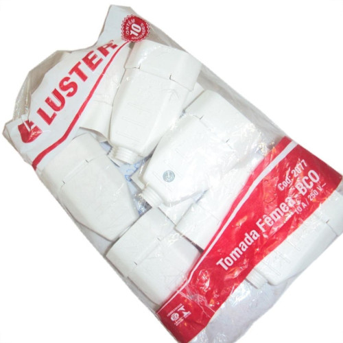 Pino Femea 2 Polos Luster Branco 2077 - Kit C/10 