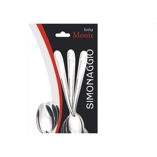 Colher Simonaggio Cha Moniz 6Pecas Inox 1703/6