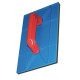 Desempenadeira Pvc Zumplast 21X34 Com Borracha Azul 2392