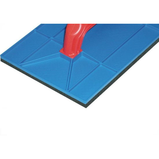 Desempenadeira Pvc Zumplast 21X34 Com Borracha Azul 2392