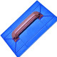 Desempenadeira Pvc Zumplast 12X22 Corrugada Azul 2273