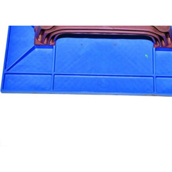 Desempenadeira Pvc Zumplast 12X22 Corrugada Azul 2273