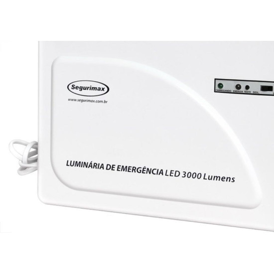 Luminaria Emergencia Led Segurimax 3000 Lumens 2 Farois 24777