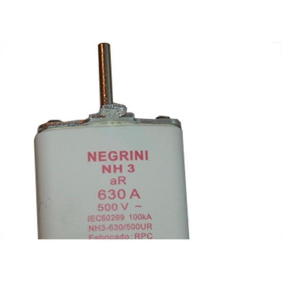 Fusivel Nh Negrini Ultra Rapido 03/630A Nh-3-630/500Ur