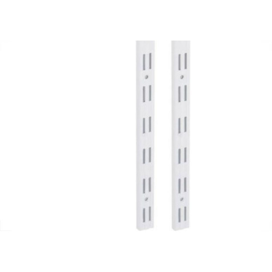 Trilho Prateleira Multivisao Aco Duplo Branco 1,5M Td-150