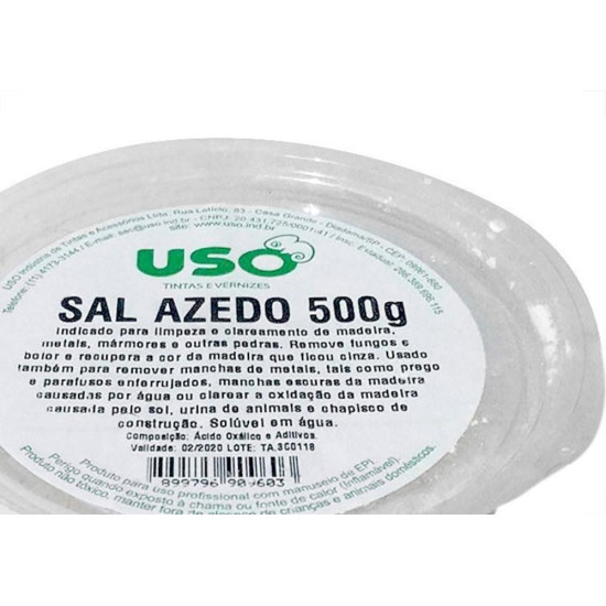 Sal Azedo Uso 500G Pote 0976-5 - Kit C/6 