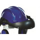 Capacete Com Abafador+Viseira Plastcor Azul 