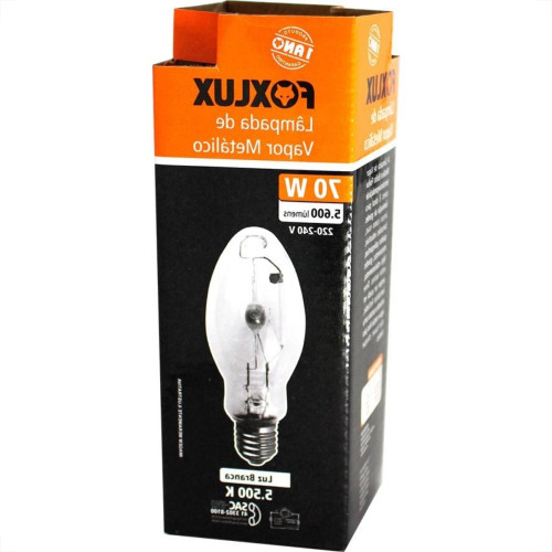 Lampada Vapor Metalico Foxlux Bulbo 70W E27 Clara Mb27 Vmb27.70