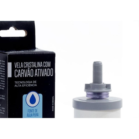 Vela Filtro Barro Elite Carvao Ativado 61 - Kit C/12 