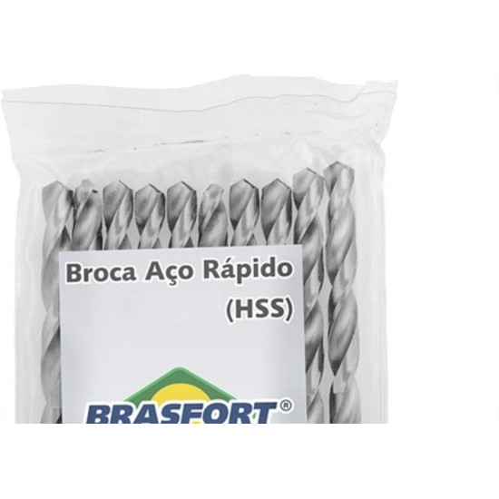 Broca Aco Rapido Brasfort 7,0Mm 7481 - Kit C/10 