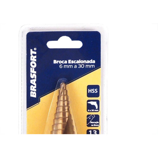 Broca Escalonada Brasfort 6 A 30Mm 7962