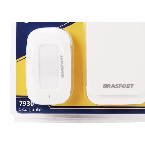 Anunciador De Presenca Brasfort Com Sensor Branco 7930