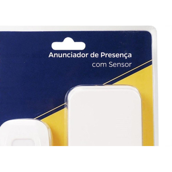 Anunciador De Presenca Brasfort Com Sensor Branco 7930