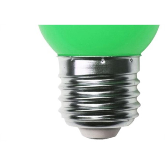 Lampada Led Bolinha Galaxy E27 1.5Wx220V Verde 1215 - Kit C/10 