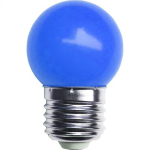 Lampada Led Bolinha Galaxy E27 3Wx127V Azul 1231 - Kit C/10 