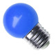 Lampada Led Bolinha Galaxy E27 3Wx127V Azul 1231 - Kit C/10 