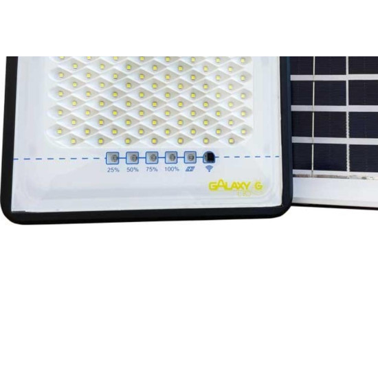 Refletor Led Com Placa Solar Galaxy Ip65 100W 6500K 4075