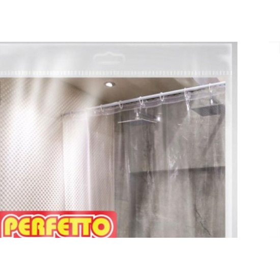 Cortina Para Box Perfetto Transparente 1,38 X 2,00M 0143