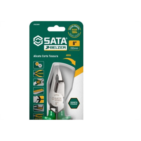 Alicate Corte Tesoura Belzer Sata 8'' 219023Bbr