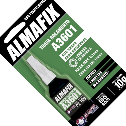 Trava Rolamento Almafix Verde A3601 10G Cartela 717