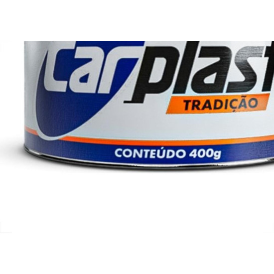 Massa Plastica Carplast 400G Branca Com Catalizador Ca135 - Kit C/12 