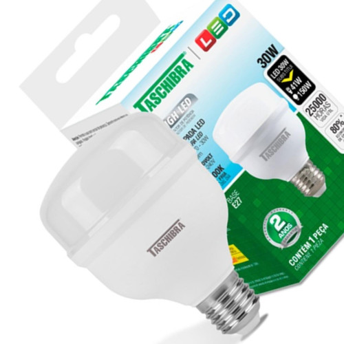 Lampada Led Bulbo Taschibra 30W 6500K E27 