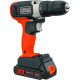 Furadeira/Parafusadeira Black & Decker 3/8''20V Max Bateria Litio 2 Velocidades Bcd702C1-Br