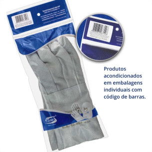 Luva De Raspa Zanel Clute 20Cm Blister C-20Crri