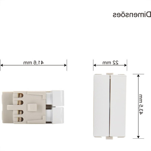 Modulo Margirius Sleek Paralelo Duplo 10A Branco 17840