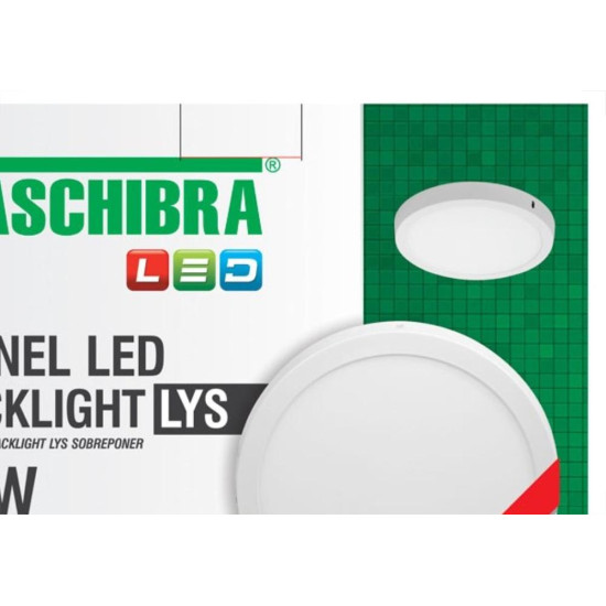 Luminaria Led Plafon Taschibra Lys Externo Redondo 18W 3000K 21Cm 