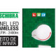 Luminaria Led Plafon Taschibra Frameless Borda Infinita Embutir Quadrado 24W 6500K 17Cm 