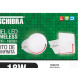 Luminaria Led Plafon Taschibra Frameless Borda Infinita Embutir Redondo 18W 3000K 12Cm 