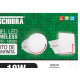 Luminaria Led Plafon Taschibra Frameless Borda Infinita Embutir Redondo 18W 6500K 12Cm 