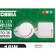 Luminaria Led Plafon Taschibra Frameless Borda Infinita Externo Redondo 18W 3000K 12Cm 