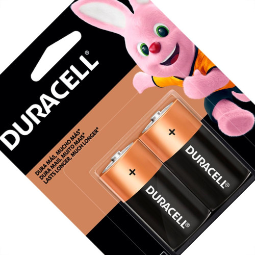 Pilha Duracell Alcalina Media ''C'' Cartela 2 Pecas 