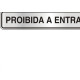 Placa Sinalizacao Aluminio 05X25 ''Proibido Entrada'' 100Ay